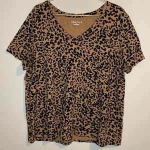 Ava & Viv Animal Print Shirt